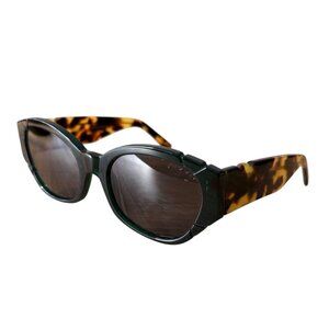 Pared Eyewear x Anthropologie Diamonds Pearls‎ Oval Sunglasses Green Tortoise